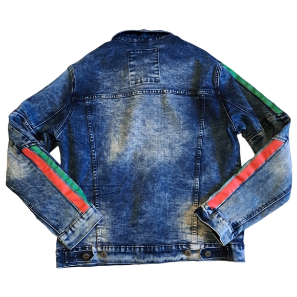 Mens Smoke Rise Jean Jacket Size L - Picture 2 of 14